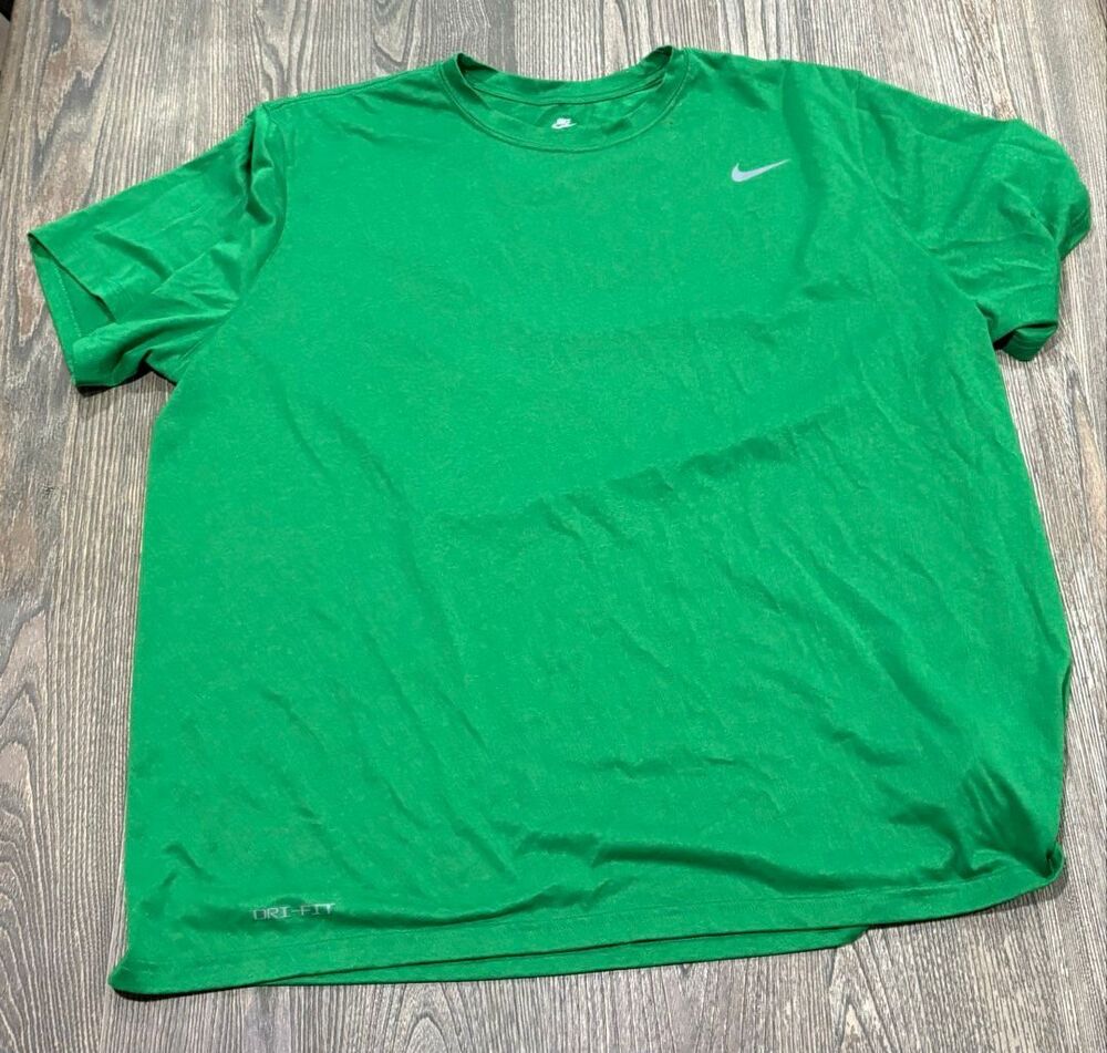 Nike Men's Dri-FIT Legend Fitness Training Short Sleeve T-Shirt Green Size 3XL